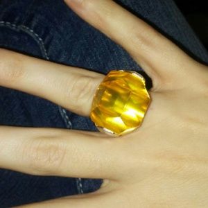 Large Vintage Citrine Kenneth Cole Ring-BOLD